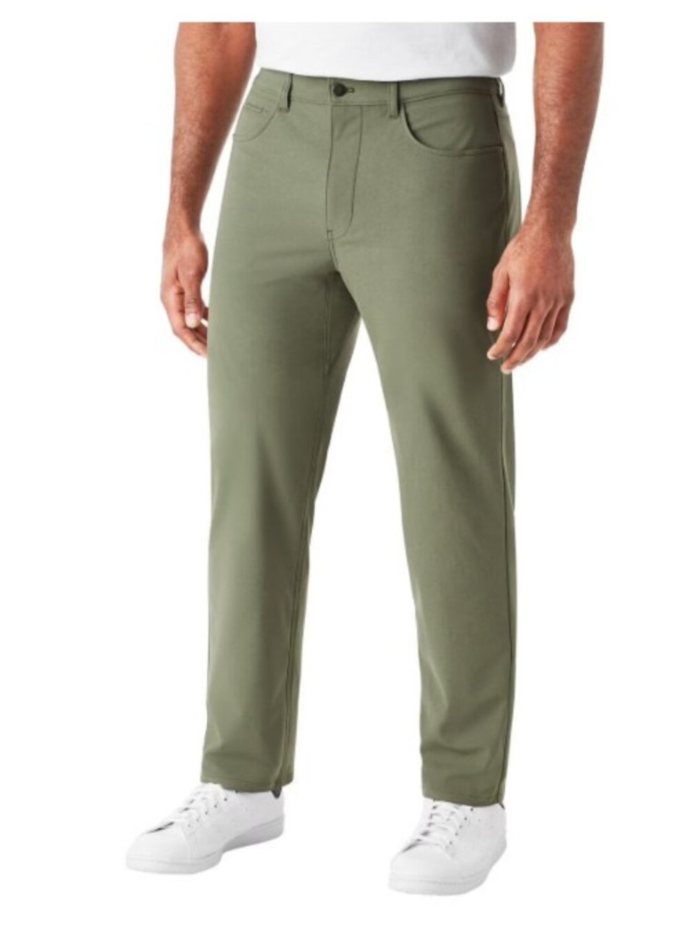Member's Mark Benton Pants, Mens Slim Fit Performance Stretch-Green-40x32-NWT